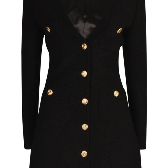Alessandra Rich padded shoulder blazer dress - Picture 3 of 10